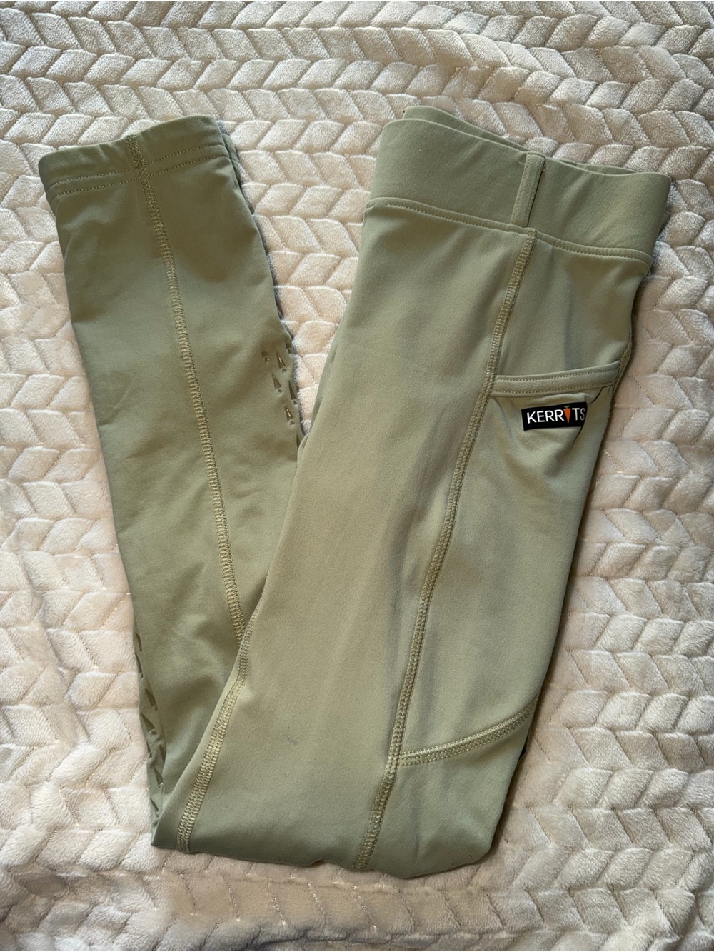 Kerrits Riding Breeches Light Green Pockets Size Small